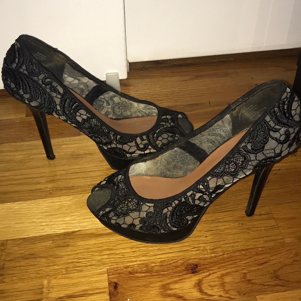 mix no6 allure lace heels 9 1/2